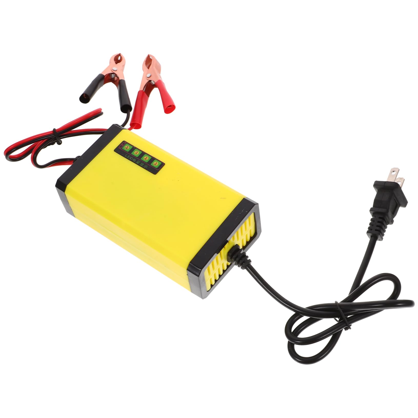 GLEAVI 12v 2a Motorcycle Battery Charger Volt Charger Battery Maintainer Compatible Portable Car Power Display (us Plug)