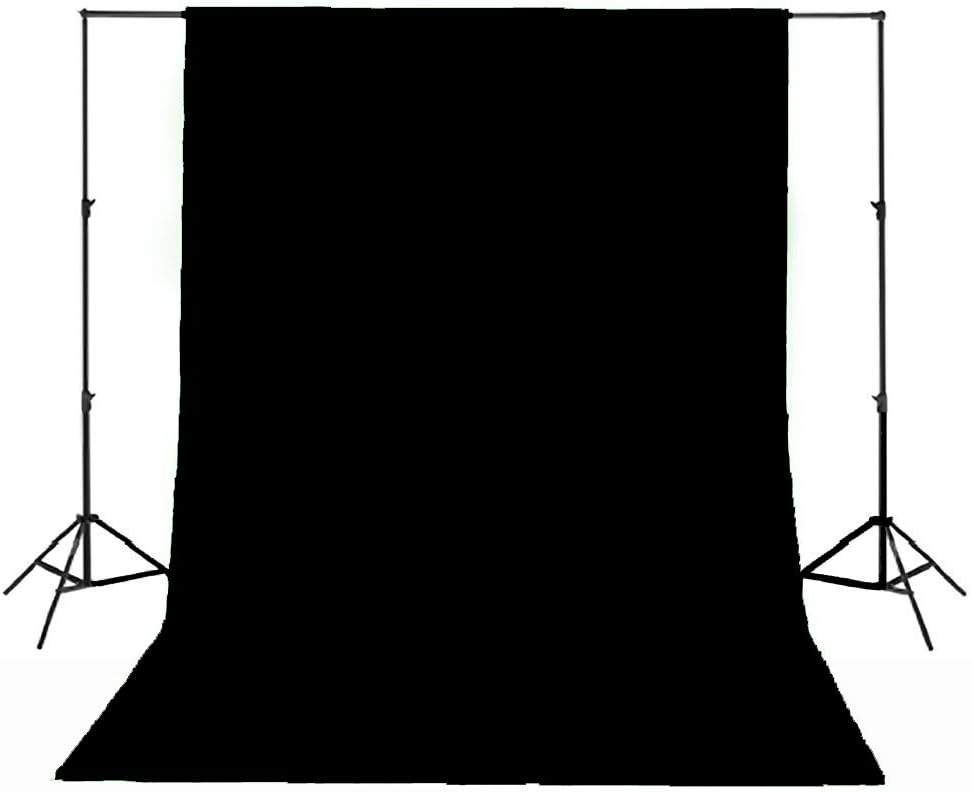 Professional Studio Photography Background Backdrop Cotton Muslin 3 x 6 Meter Black