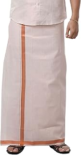 ramraj cotton RAMRAJ trending cotton solid adjustable dhoti for men(L ; Copper/Copper)-picture-37