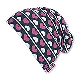 Lieferumfang: 1 Sterntaler Slouch-Beanie für Mädchen mit Herz-/Streifen-Muster, Alter: 4-6 Jahre, Größe: 55, Farbe: Blau (Marine)