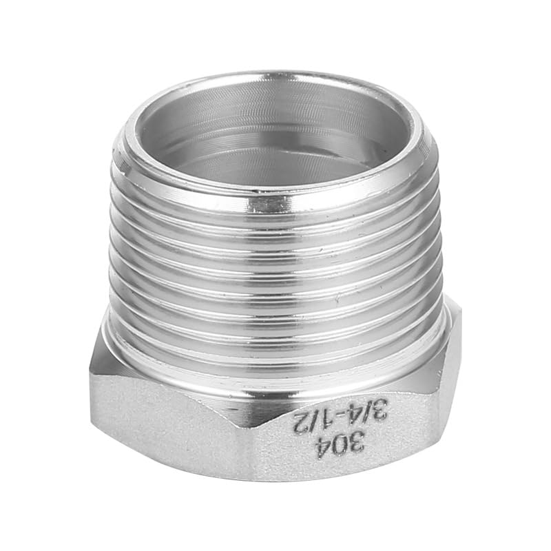 Buje reductor macho hembra en acero inoxidable 304 antifugas para instalaciones hidráulicas 6