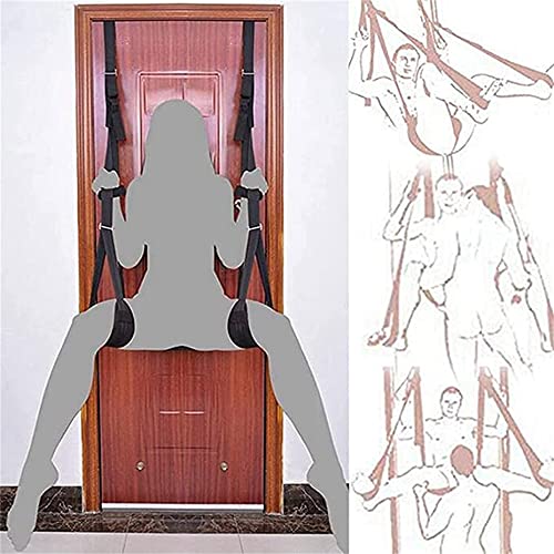 Columpio de nailon para interior en la puerta con cojín, correas de nailon suave Rêštráints Columpio ajustable sexy