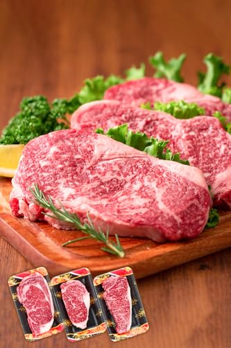 カミチク 牛肉 鹿児島県産 黒毛和牛 ロースステーキ 540g 180g×3P [2026年1月以降順次発送予定]