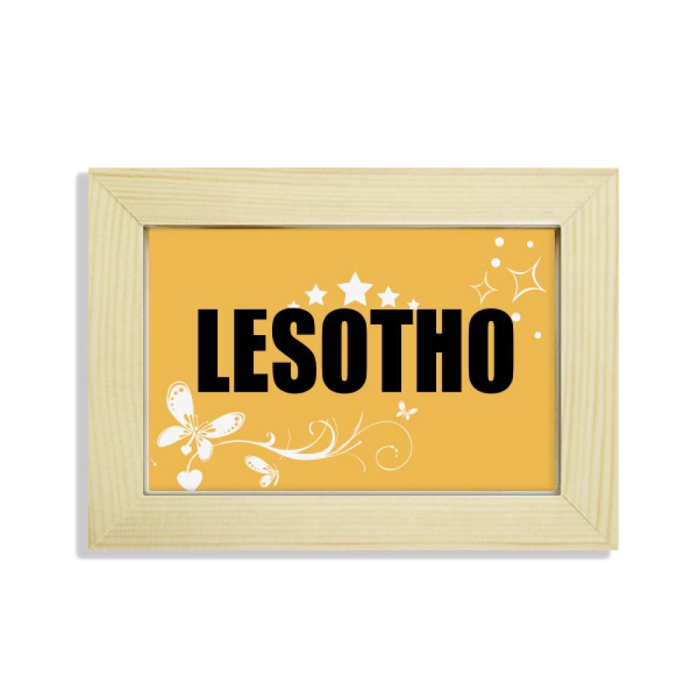 Marco de madera de Lesotho decorativo para fotos y pintura de flores