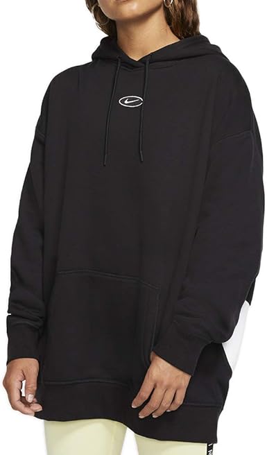 Nike Swoosh CJ6333-010 - Sudadera con capucha para mujer, color negro blanco  y negro S: Amazon.es: Ropa