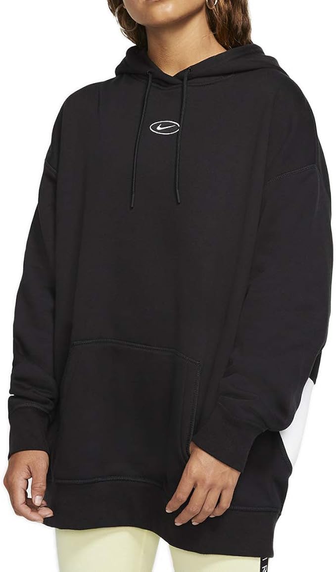Nike Swoosh CJ6333-010 - Sudadera con capucha para mujer, color negro blanco  y negro S: Amazon.es: Ropa