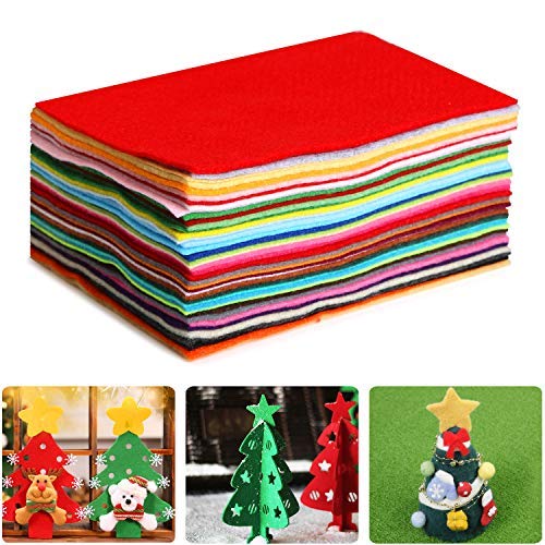 Aokebeey Feltro 40 diversi fogli di feltro di