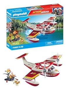 PLAYMOBIL Action Heroes 71463 Hidroavión de Bomberos, misiones
