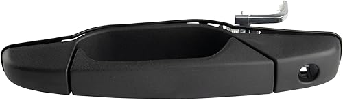 Miniatura 603 de TRQ Manija de la puerta exterior trasera izquierda del lado del conductor negra compatible con Honda Civic 2001-2005