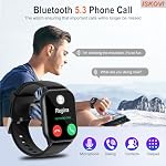 Smart Watch for Men Women Answer/Make Calls,Smartwatch with Heart Rate Sleep Counter Fitness Tracker, 100+ Sport Modes IP68 Waterproof Step Counter Smartwatch for iOS Android,Black
