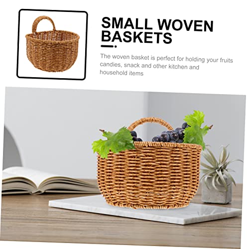KICHOUSE 3 peças cesta de frutas vegetais azul cesta de armazenamento de parede cestas de armazename
