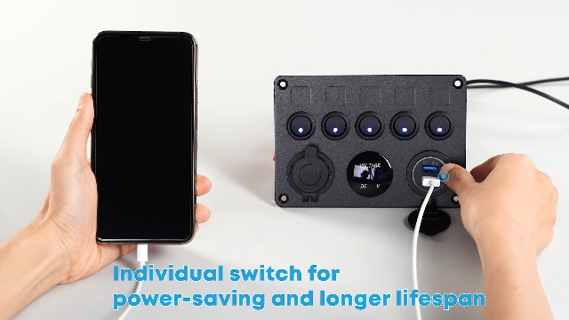 Amazon.com: Kohree 12V 5 Gang Marine Switch Panel