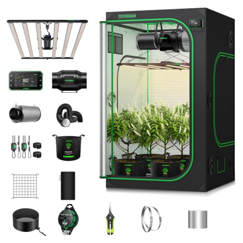 Image of VIVOSUN 4x4 Grow Tent Kit w / 500W Bar LumaLight E42A+ Smart Control System