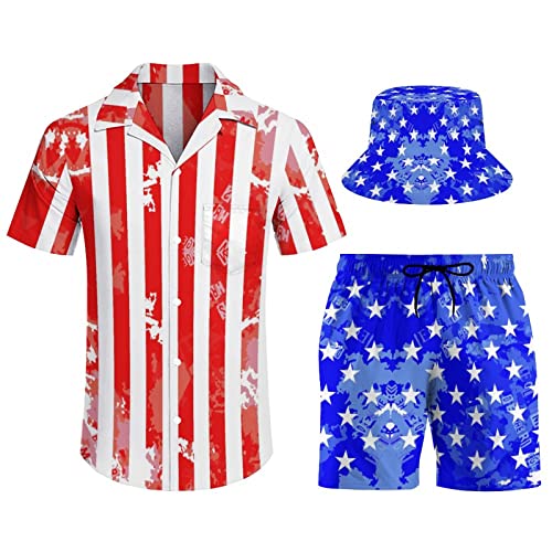 Ensemble t-shirt Jamaïque homme avec pantalon décontracté et bob blanc