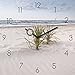 Produktbild Wanduhr aus Glas, Soft Velvet Beach, Strand mit Gräsern, 30x30 cm von Eurographics