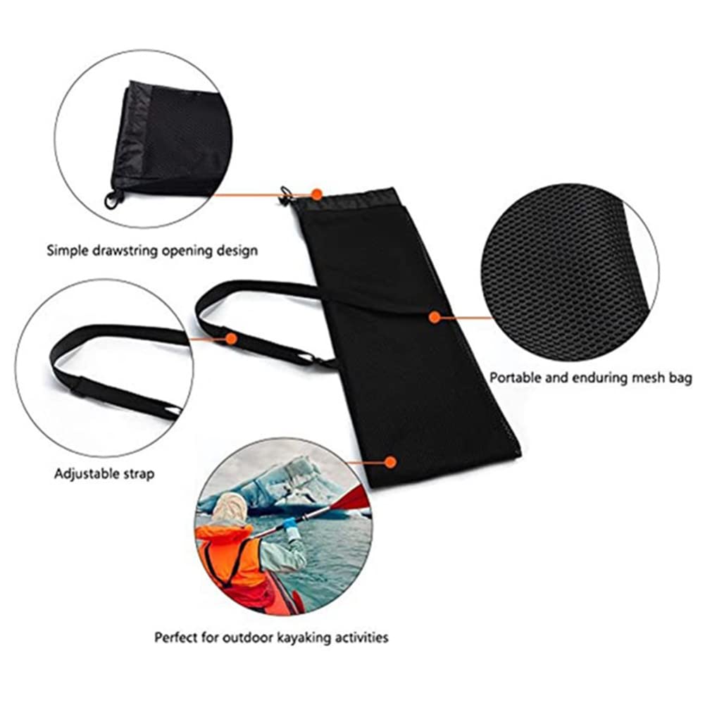 Borsa Trasporto Pagaie Iegefirm - Impermeabile E Imbottita, 130x24cm, Nero, Per Kayak E Canoe - Foto 9