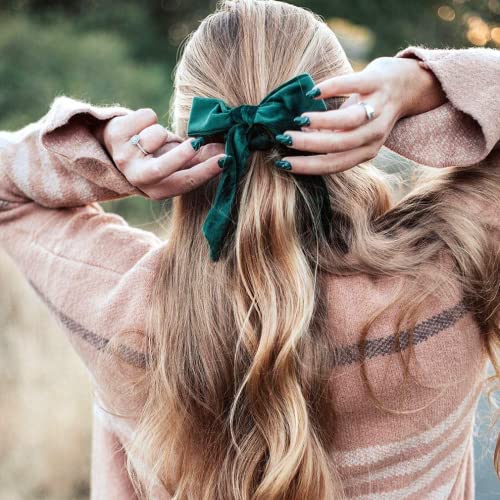 6Pcs Hair Scrunchies Bowknot Velvet Elastics Hair Bands Scrunchy Hair Rope Ties Hair Bow Ponytail Holder Accessories For Women Girls #TOP3