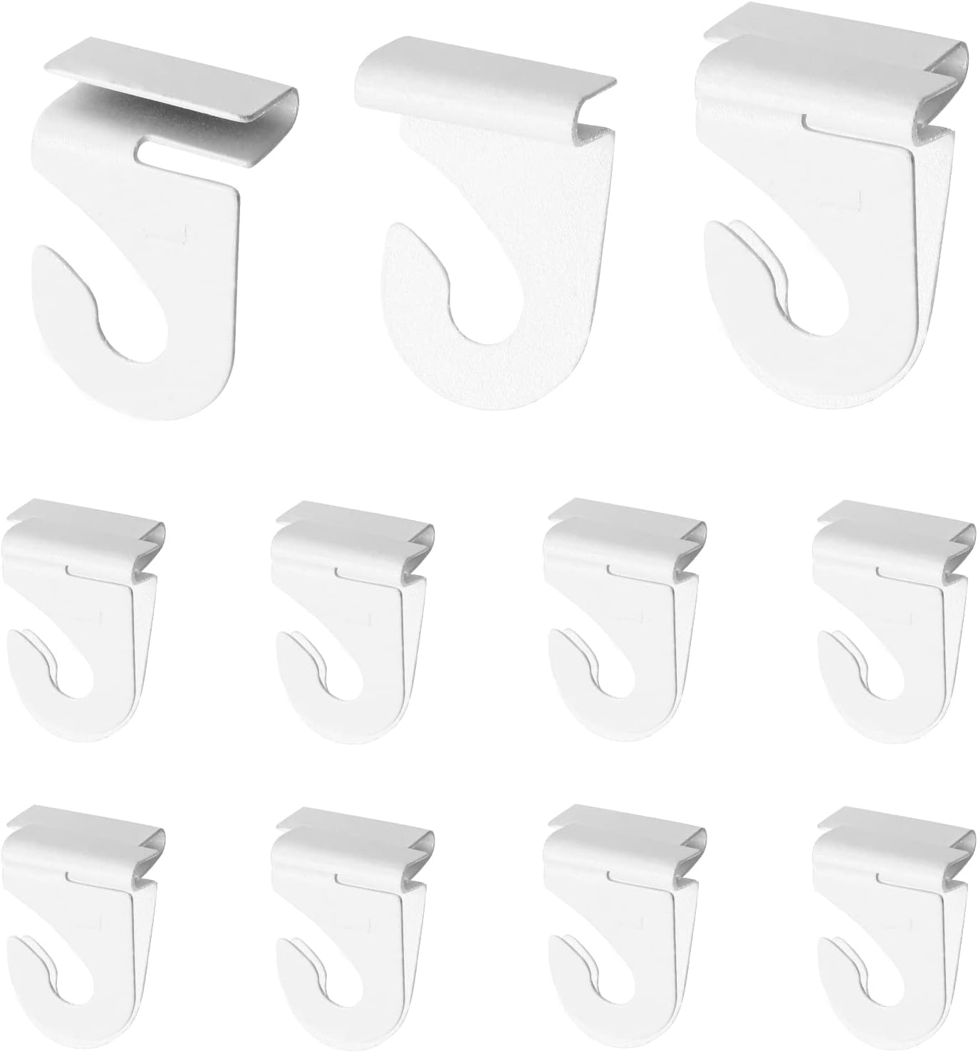 Bonsicoky 10 Pair Metal Drop Ceiling Hooks, Right and Left Ceiling