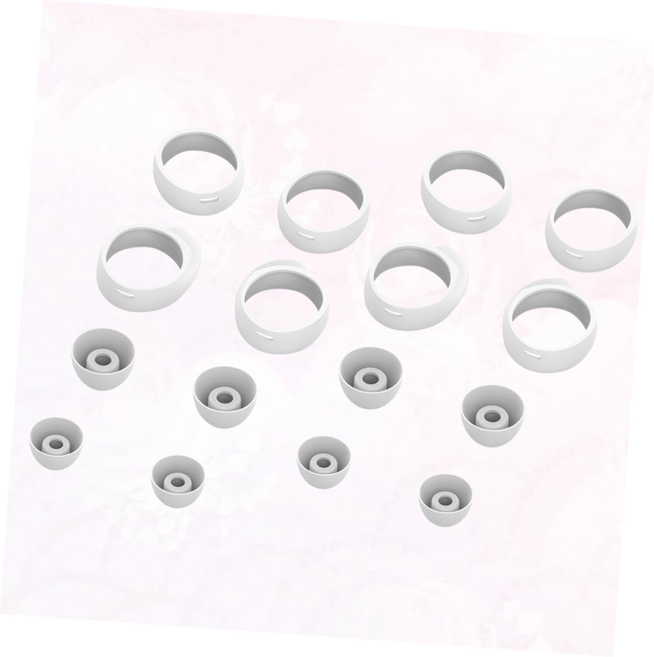 SUPVOX 16pcs Earphone Protective Plugs Set Headset Covers for Buds Lightweight and Convenient Earphone Accessories White