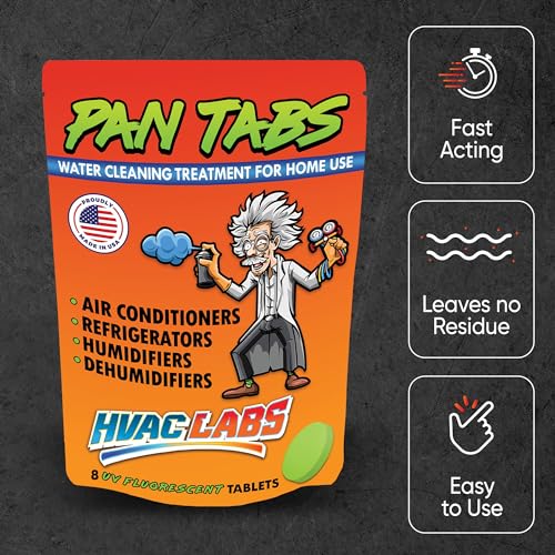 Hvac Labs MAD TABS - 8 TABS Tabs 8Pcs Pan Ac Drain Line Cleaner Condensate Neutralizer Tablets thumb #3