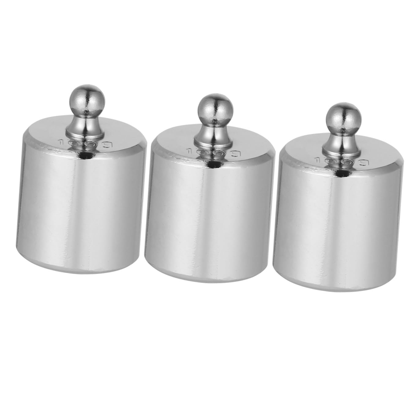 VALICLUD Lot de 3 Poids D'étalonnage Chromés M2 100 G en Acier pour Balance Numérique, Instrument Pédagogique, Accessoires Précis pour Balances Électroniques et Laboratoire Scientifique