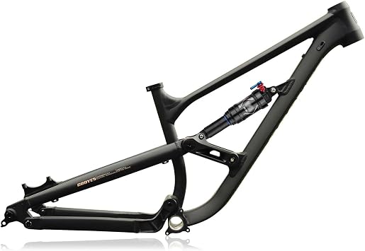 27.5/29ER Full Suspension Disc Brake Frame 15/16.5/18" Mountain Bike Boost Frame 12*148mm Thru Axle 170-190mm Travel DH/AM/FR/Enduro Aluminium Frame With Rear Shock AbsorberBlack,27.5*15in
