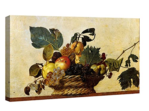 Canvashop Quadro Caravaggio Cm 120X70 Canestra di