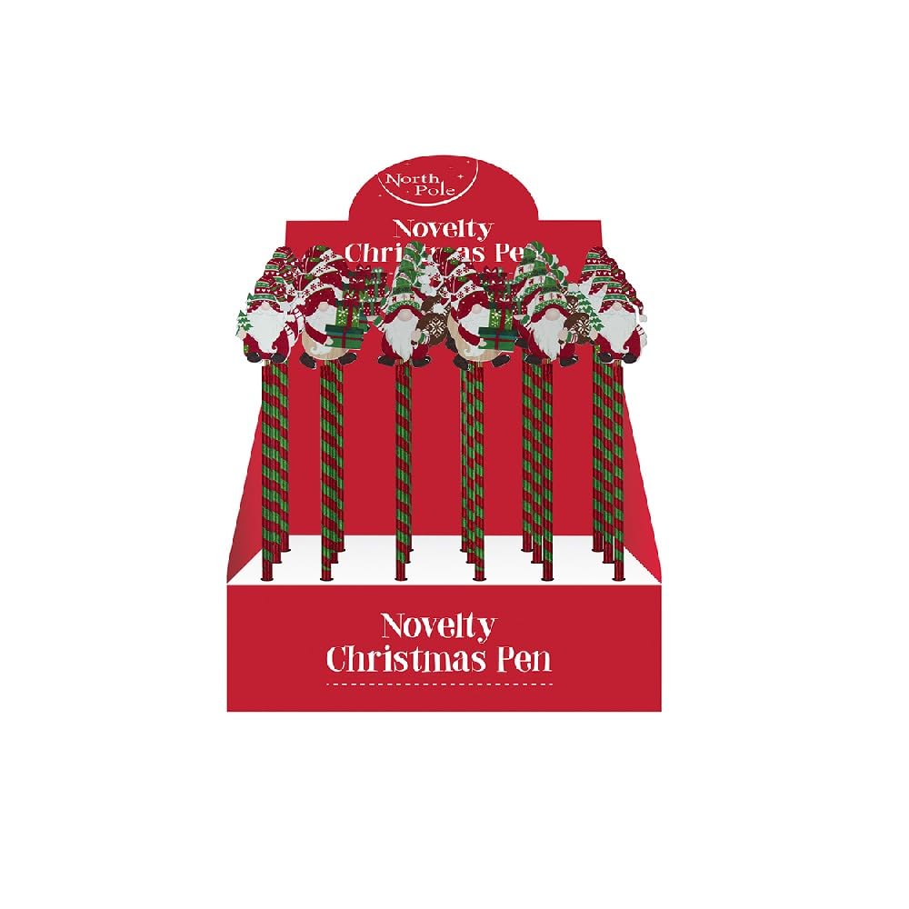 North Pole Novlety Xmas Gonk Pens