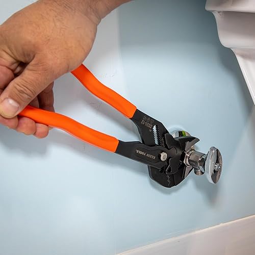 Miniatura 20 de Klein Tools D53102KIT Juego de llaves de alicates ajustables, alicates compactos de mandíbula lisa paralela de alto apalancamiento, 7 pulgadas y 10