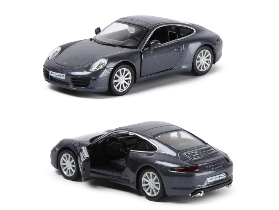 RMZ City Porsche 911 Carrera S Blue Grey 1:32 Scale Diecast Model