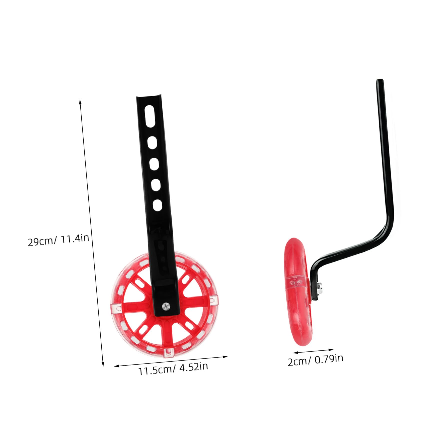 BESPORTBLE 1 Set Bike Training Wheels Heavy Duty Stabilizers with Flashing Lights for Enhanced Safety and Balance Development for Use