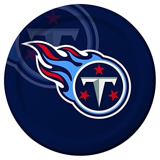 Creative Converting 8 Count Tennessee Titans Paper Dinner Plates