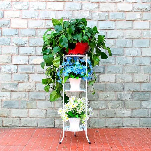 Support pour plantes d'angle en métal, étagère porte-pots de fleurs intérieur et extérieur