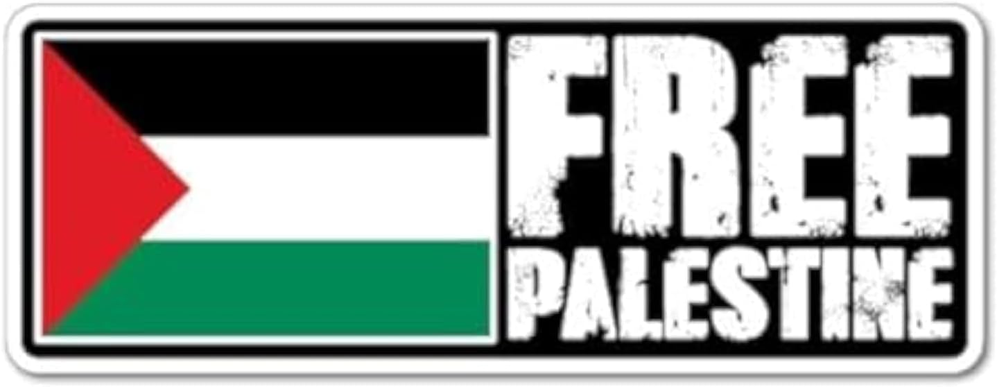 Sticker Collective Free Palestine Flag Bumper Water Proof Vinyl
