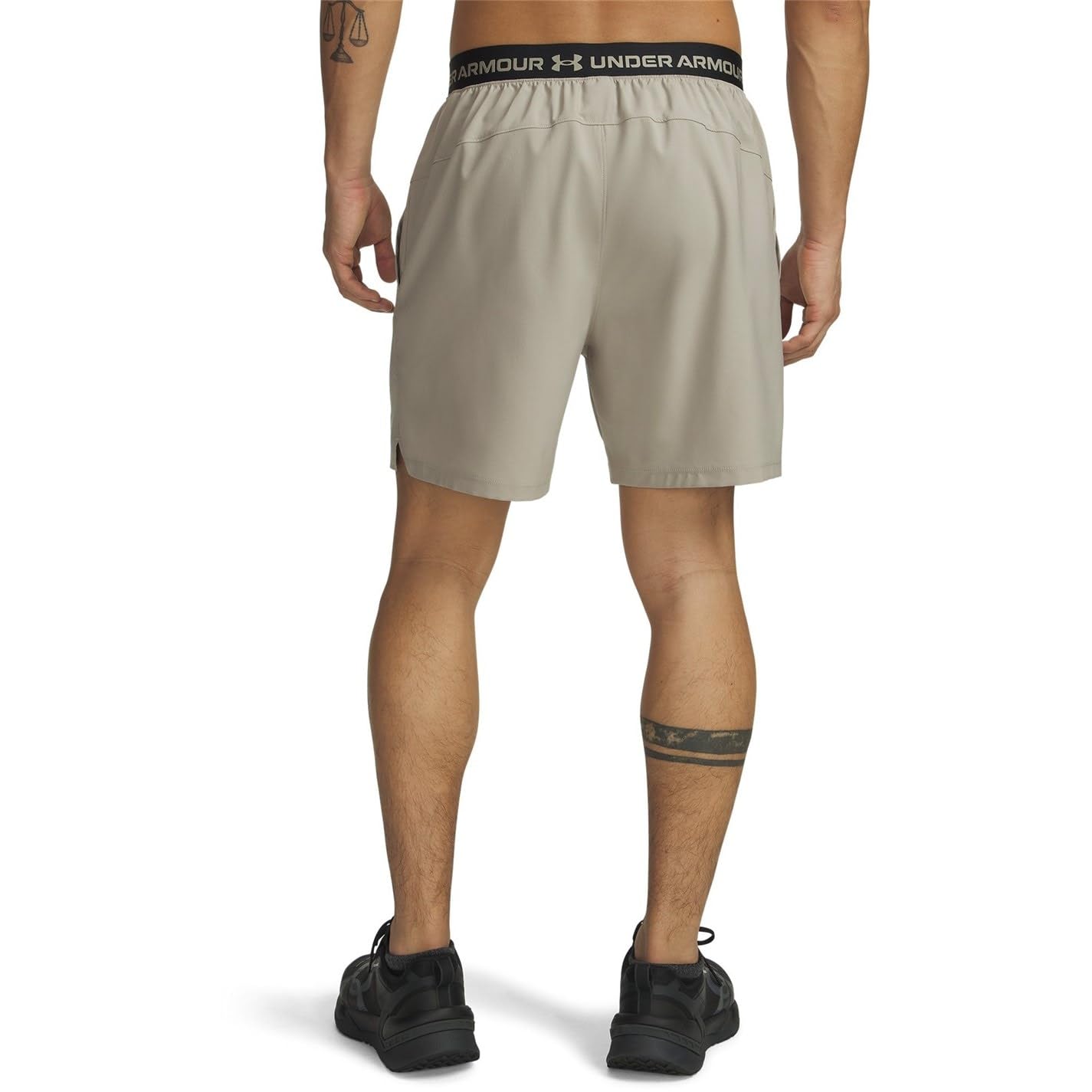 Under Armour UA Vanish DC Timberwolf - Pantalón corto de punto, color gris