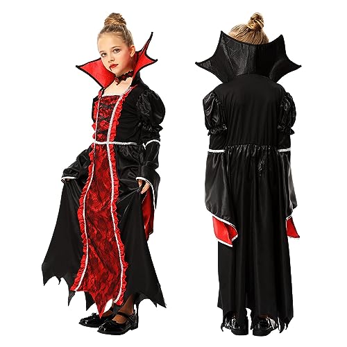 Disfraz Completo Reina Vampira Victoriana para Niñas miniatura 4