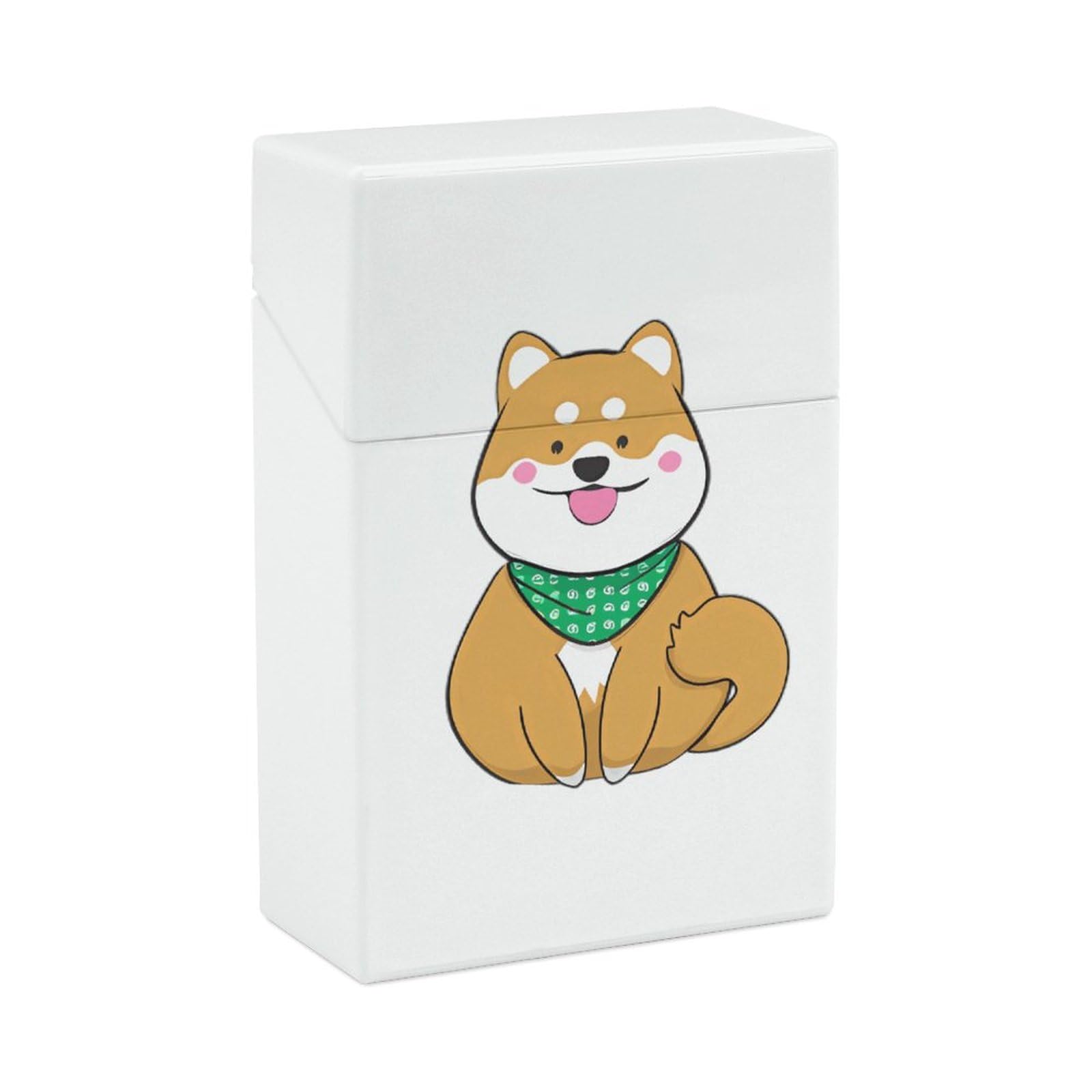 Amazon | 柴犬 犬柄 緑唐草模様 タバコケース シガレットケース
