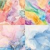 DESEACO Marbled Scrapbooking Paper Pad 6x6, Watercolor Single-Sided Decoupage Sheets Vintage, Card making Colorbok Pattern Material, Decorative cricut craft paper journaling supplies aesthetic #1