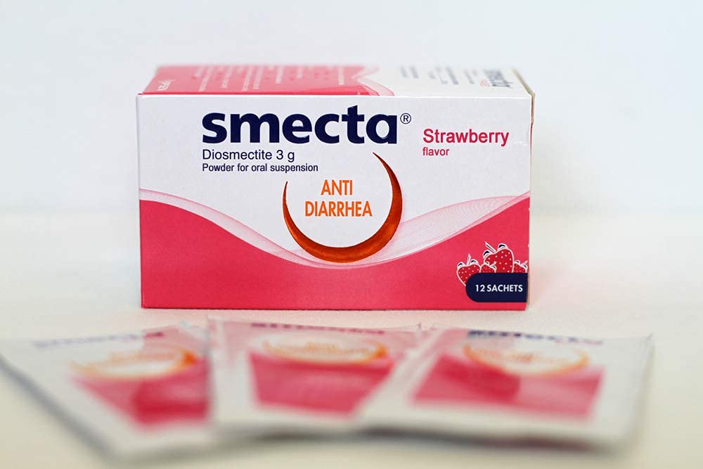 Original Smecta 3g 18 sachets Strawberry Natural Treatment of Acute