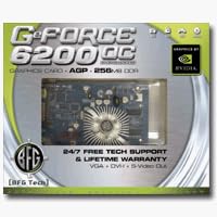 Bfg Geforce 6200OC Agp 256MB VGA Dvi Svid