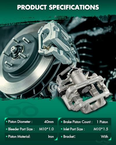 Image of SCITOO Rear Left Brake Caliper With Bracket 18B5471 Compatible For Buick For Encore 2013-2017,For Chevrolet For Sonic 2013-2016,For Chevrolet For Trax 2013-2017