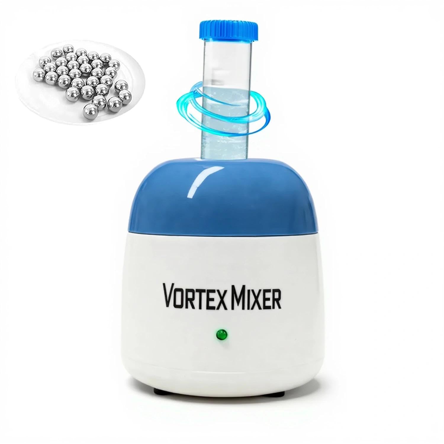 ABEST Vortex Mixer - Mini agitatore per vernice, 5200 rpm, con funzione touch per smalto, scuotimento per ciglia, inchiostro per tatuaggi, colla e provetta (blu)