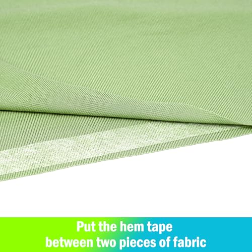 iron on hemming tape - 2 rolls 15 cm x 70 yards each amp 4 rolls 15 cm x 27 yards each - adhesive for fabric tape no sew hemming tape for clothes pants dresses curtains white amp black