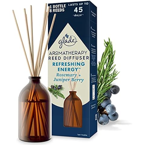 Glade Aromatherapy Reed Diffuser with Rosemary & Juniper Cover