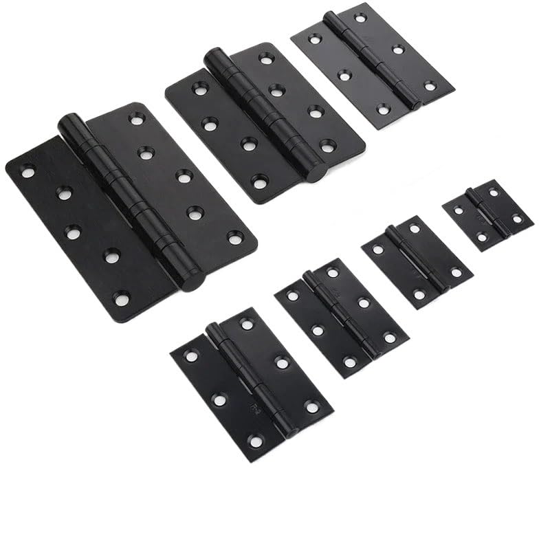 Bisagras Para Puertas Bisagras de puerta 1/1,5/2/2,5/3/3,5/4/5 pulgadas, duraderas, for muebles, hogar, bisagras acero inoxidable, accesorios for gabinetes ventana(126.2x88.2x2.8mm-2pc)