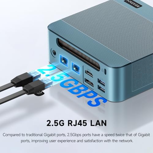 Image of Reatan Mini PC Gaming with Intel Core i9 12900H(14C /20T 5.0 GHz), 32GB DDR5 Dual Channel 1TB Pcie4.0 SSD, Mini Triple Display Desktop Computer with Thunderbolt 4, Support 8K WiFi6 BT5.2