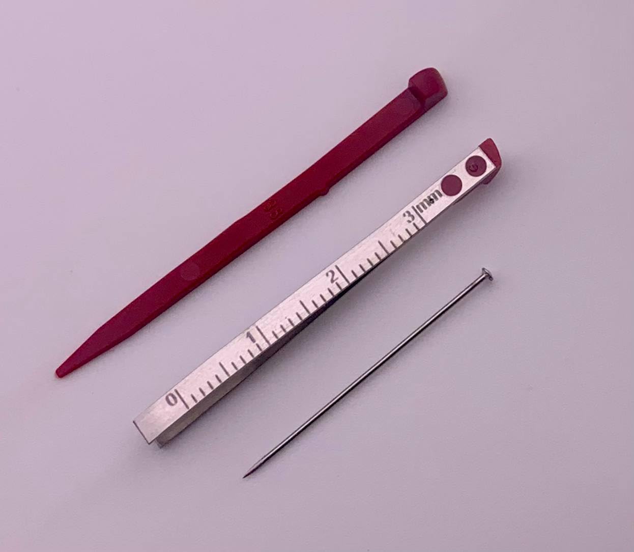 Replasment Spares For Victorinox Toothpick + Tweezers + Pin For Large 91mm Swiss Army Knife (Red)