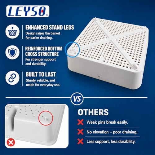 Cubierta de desagüe cuadrada de piso 8.5 pulg Leyso miniatura 4