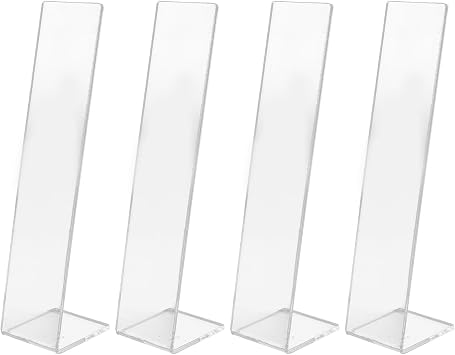 Acrylic Hair Clip Display Stand L Shaped Hairpin Display Holder Hair Band Display Stand Hair Clasp Hair Clasp Jewelry Display Holder for Hair Bow Band Jewelry BraceletTransparent