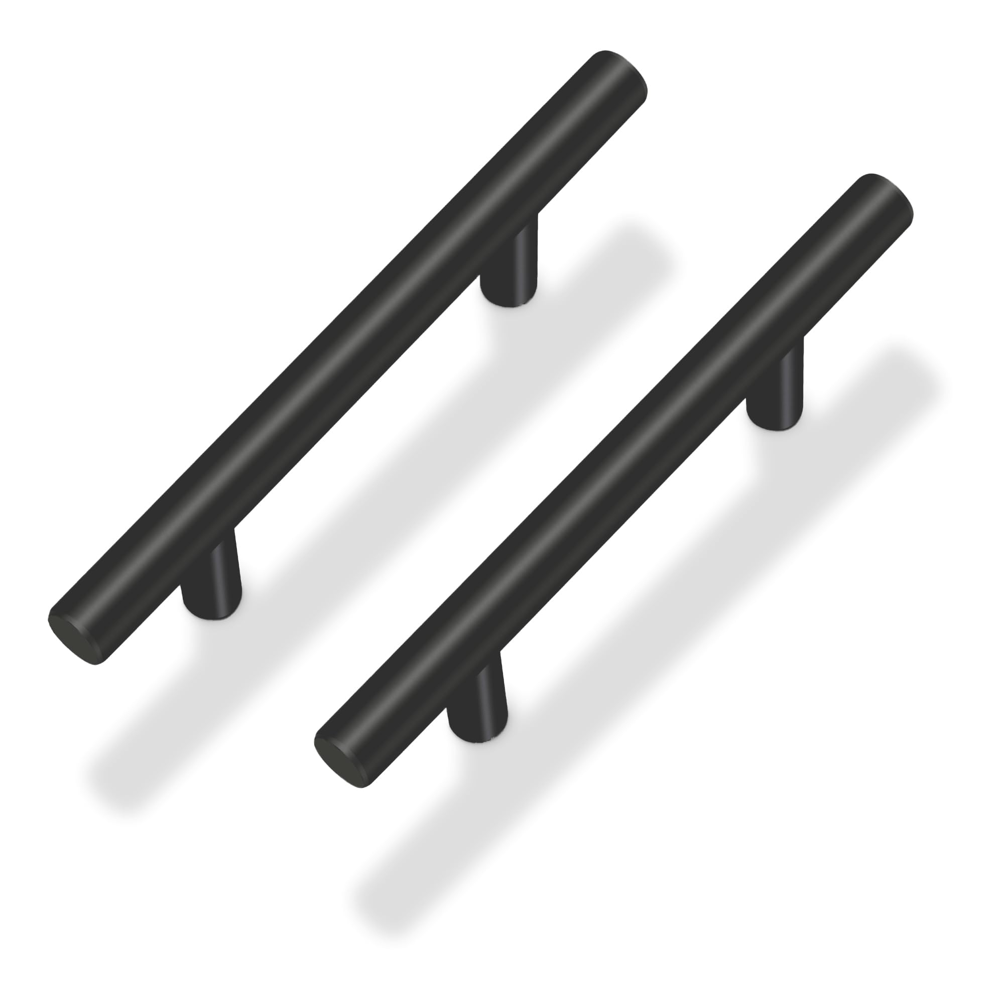 SORGMACH 10 Pack Cabinet Pulls 201 Stainless Steel Kitchen Drawer Pulls Satin Nickel Cabinet Handles 128 mm Hole Center — image 1